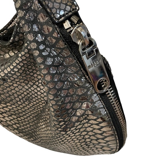 MILLY Metallic Mirrored Python Expandable Hobo Bag - Picture 6 of 15